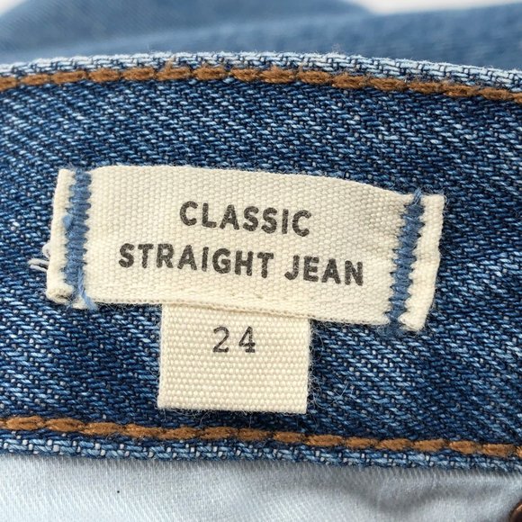 Madewell Blue Classic Straight Leg Jeans | Good Condition - Picture 7 of 7